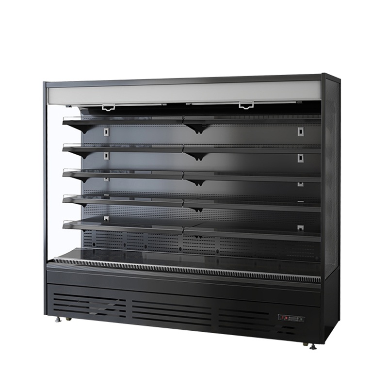 Supermarket Freezer Multideck Refrigerated Open Fridge Fruits Dairy Display Cabinet Display Chiller