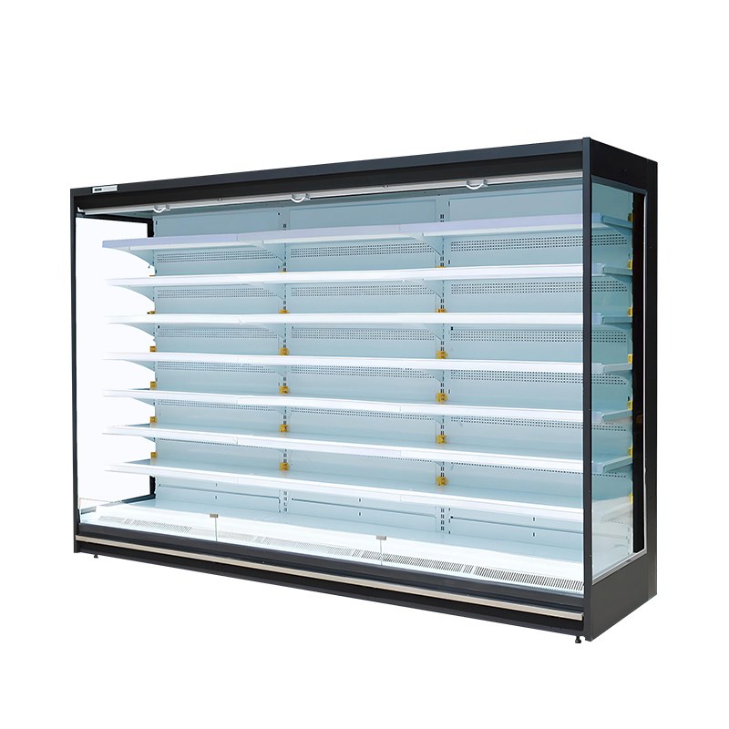 Supermarket Open Chiller Upright Freezer Multideck Air Curtain Display Fridge