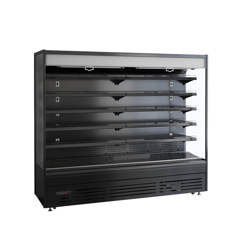 Supermarket Display Vegetable Fruit Fresh Showcase Open Refrigerator