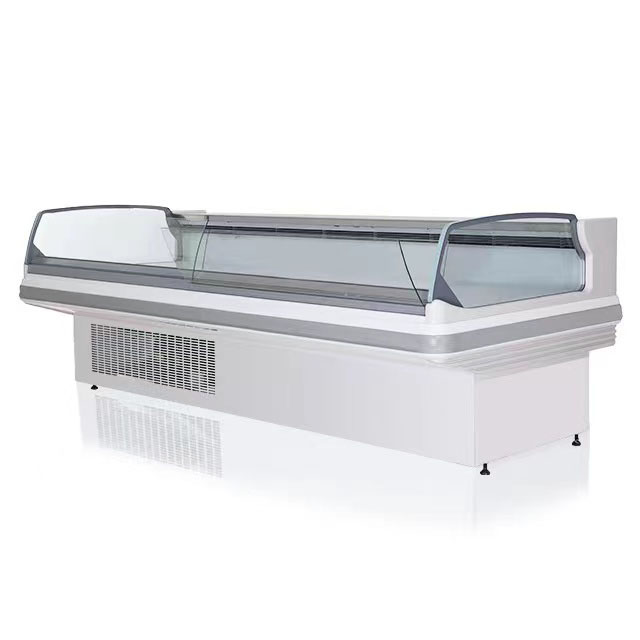 Supermarket Meat Display Fridge Commercial Meat Refrigerator Self Service Meat Counter